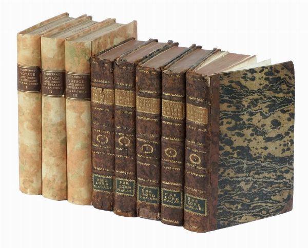 GEORGE MACARTNEY : Voyage dans l'interieur de la Chine, et en Tartarie, fait dans les annees 1792, 1793 et 1794 . Tome premier (-cinquieme).  - Asta Libri a stampa dal XV al XIX secolo [Parte II] - Associazione Nazionale - Case d'Asta italiane