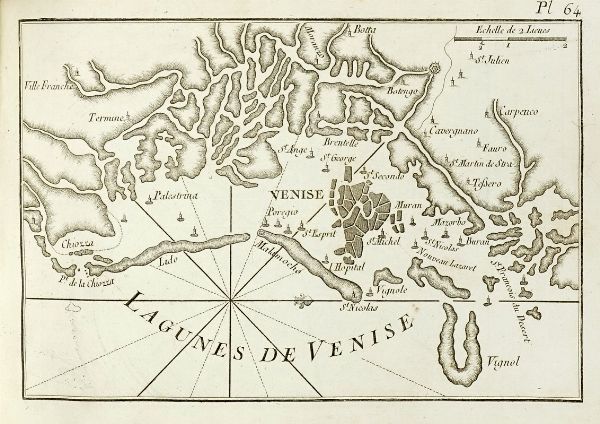 Joseph Roux : Receuil des principaux plans, des portes, et rades de la Mer Mediterrane, estraits de ma carte en douze feilles...  - Asta Libri a stampa dal XV al XIX secolo [Parte II] - Associazione Nazionale - Case d'Asta italiane