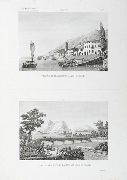 Attilio Zuccagni Orlandini : Atlante geografico degli stati italiani delineato sopra le migliori e pi moderne mappe per servire di corredo alla Corografia fisica storica e statistica dell'Italia. Volume I (-II).  - Asta Libri a stampa dal XV al XIX secolo [Parte II] - Associazione Nazionale - Case d'Asta italiane