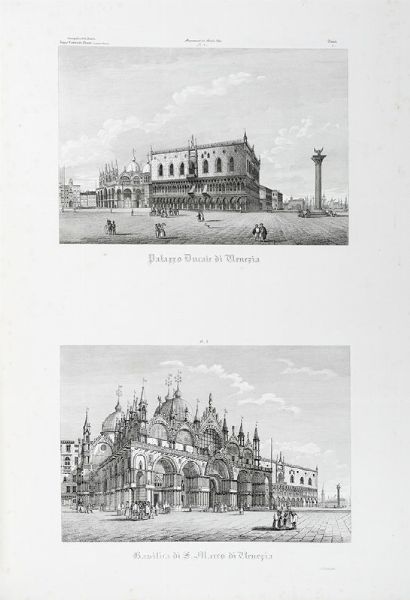 Attilio Zuccagni Orlandini : Atlante geografico degli stati italiani delineato sopra le migliori e pi moderne mappe per servire di corredo alla Corografia fisica storica e statistica dell'Italia. Volume I (-II).  - Asta Libri a stampa dal XV al XIX secolo [Parte II] - Associazione Nazionale - Case d'Asta italiane