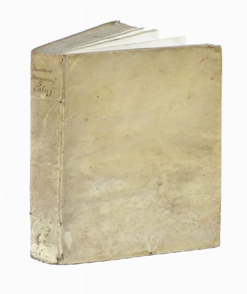 DONATO CALVI : Scena letteraria degli scrittori bergamaschi aperta alla curiosit dei suoi concittadini... Parte prima (-seconda).  - Asta Libri a stampa dal XV al XIX secolo [Parte II] - Associazione Nazionale - Case d'Asta italiane