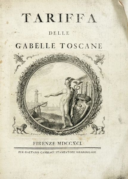 Lorenzo Pignotti : Storia della Toscana sino al Principato con diversi saggi sulle scienze lettere e arti [...] Tomo primo (-duodecimo).  - Asta Libri a stampa dal XV al XIX secolo [Parte II] - Associazione Nazionale - Case d'Asta italiane