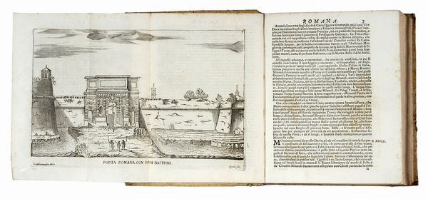 CARLO BARTOLOMEO TORRE : Il ritratto di Milano, diviso in tre libri [...] Nel quale vengono descritte tutte le antichit e modernit che vedevansi e che si vedono nella Citt di Milano...  - Asta Libri a stampa dal XV al XIX secolo [Parte II] - Associazione Nazionale - Case d'Asta italiane