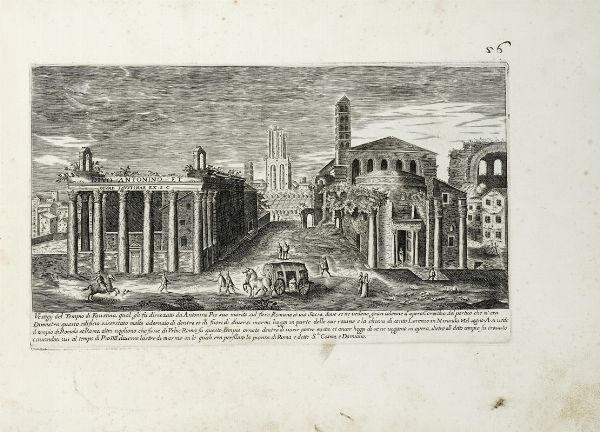 GIOVANNI BATTISTA FALDA : [Le Fontane di Roma].  - Asta Libri a stampa dal XV al XIX secolo [Parte II] - Associazione Nazionale - Case d'Asta italiane