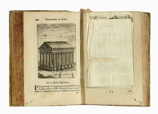 Roma antica, e moderna o sia Nuova descrizione di tutti gl'edificj antichi, e moderni, tanto sagri, quanto profani della citt di Roma [...] Abbellita con duecento, e pi figure di rame, e con curiose notizie istoriche [...] Tomo primo (-terzo).  - Asta Libri a stampa dal XV al XIX secolo [Parte II] - Associazione Nazionale - Case d'Asta italiane