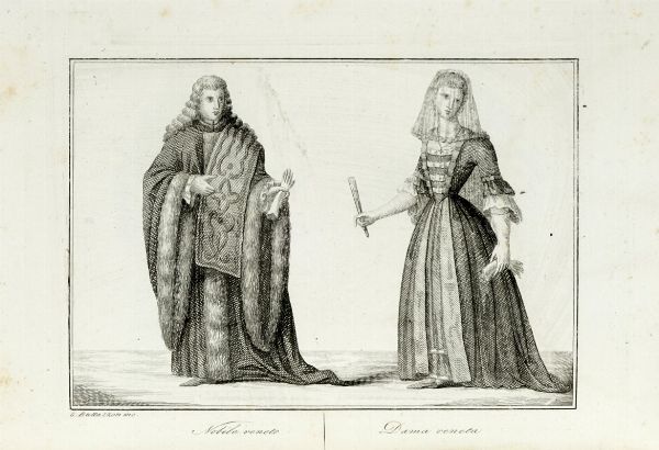 Il fiore di Venezia ossia i quadri, i monumenti, le vedute, ed i costumi veneziani... Volume I (-IV).  - Asta Libri a stampa dal XV al XIX secolo [Parte II] - Associazione Nazionale - Case d'Asta italiane