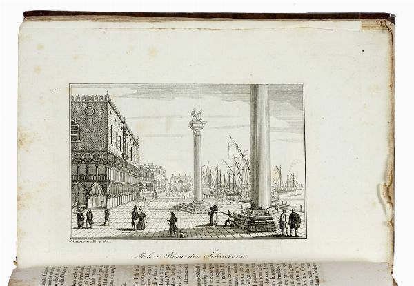 Il fiore di Venezia ossia i quadri, i monumenti, le vedute, ed i costumi veneziani... Volume I (-IV).  - Asta Libri a stampa dal XV al XIX secolo [Parte II] - Associazione Nazionale - Case d'Asta italiane