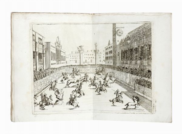 CHARLES PATIN : Le pompose feste di Vicenza, fatte nel mese di giugno, del 1680. Dedicate alli illustrissimi signori sig.ri Deputati di Vicenza.  - Asta Libri a stampa dal XV al XIX secolo [Parte II] - Associazione Nazionale - Case d'Asta italiane