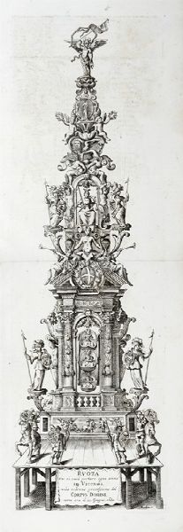 CHARLES PATIN : Le pompose feste di Vicenza, fatte nel mese di giugno, del 1680. Dedicate alli illustrissimi signori sig.ri Deputati di Vicenza.  - Asta Libri a stampa dal XV al XIX secolo [Parte II] - Associazione Nazionale - Case d'Asta italiane