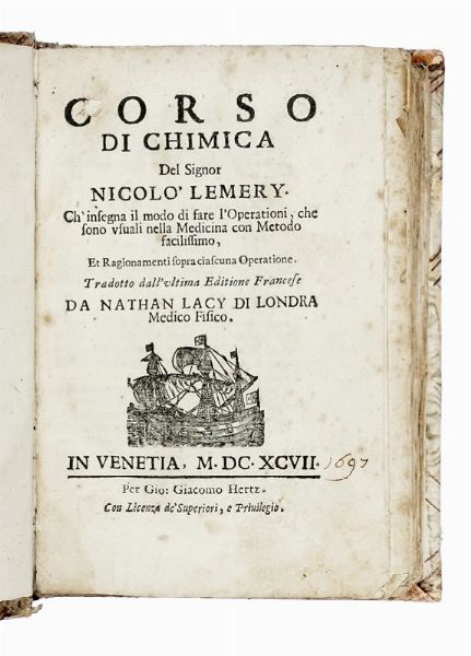 Lotto composto di 6 opere di chimica.  - Asta Libri a stampa dal XV al XIX secolo [Parte II] - Associazione Nazionale - Case d'Asta italiane