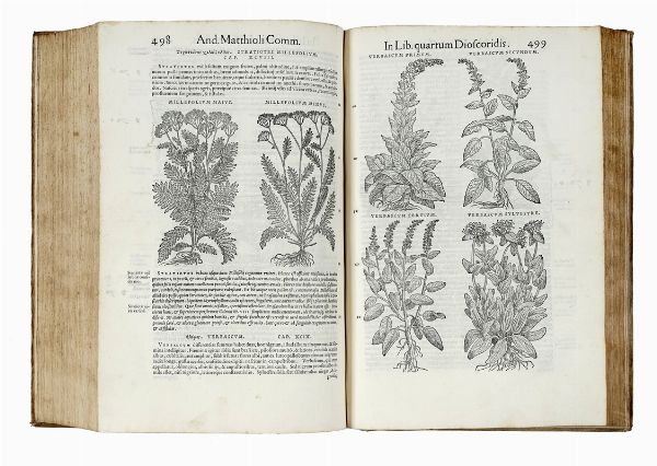 PIETRO ANDREA MATTIOLI : Commentarii in libros sex Pedacii Dioscoridis [...] Adiectis quam plurimis plantarum & animalium imaginibus...  - Asta Libri a stampa dal XV al XIX secolo [Parte II] - Associazione Nazionale - Case d'Asta italiane