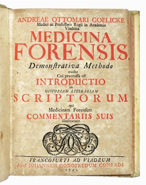FORTUNATO FEDELE : De relationibus medicorum libri quatuor.  - Asta Libri a stampa dal XV al XIX secolo [Parte II] - Associazione Nazionale - Case d'Asta italiane