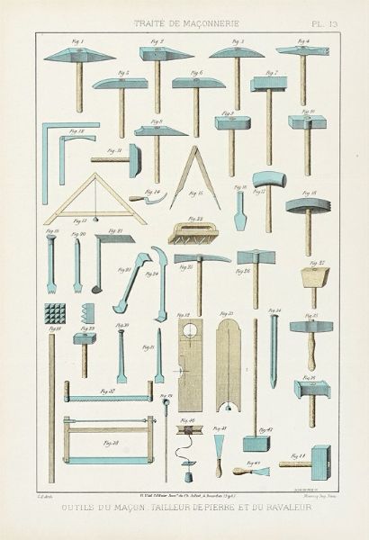 Trait thorique et pratique de maonnerie et des parties qui s'y rattachent.  - Asta Libri a stampa dal XV al XIX secolo [Parte II] - Associazione Nazionale - Case d'Asta italiane