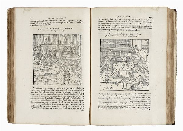 GEORG AGRICOLA : De re metallica libri XII.  - Asta Libri a stampa dal XV al XIX secolo [Parte II] - Associazione Nazionale - Case d'Asta italiane