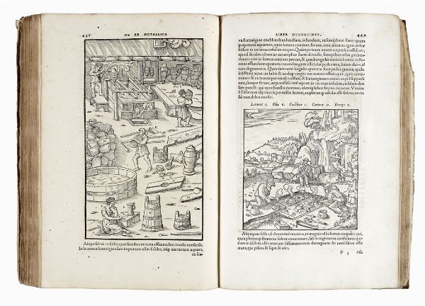 GEORG AGRICOLA : De re metallica libri XII.  - Asta Libri a stampa dal XV al XIX secolo [Parte II] - Associazione Nazionale - Case d'Asta italiane