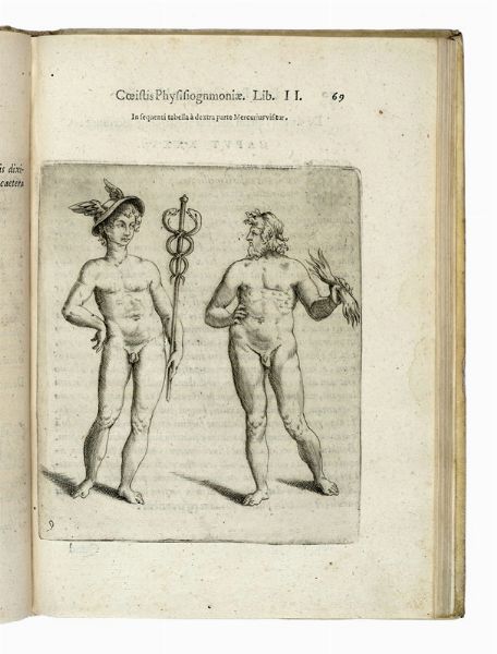 Giovan Battista Della Porta : De humana physiognomonia [...] Libri 4.  - Asta Libri a stampa dal XV al XIX secolo [Parte II] - Associazione Nazionale - Case d'Asta italiane