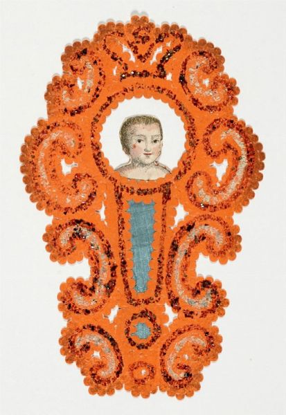 Santini ottocenteschi in carta operati a mano.  - Asta Libri a stampa dal XV al XIX secolo [Parte II] - Associazione Nazionale - Case d'Asta italiane