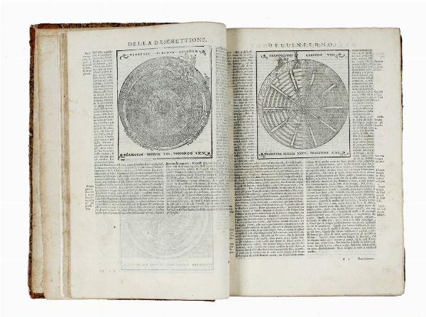 DANTE ALIGHIERI : Dante con l'espositioni di Christoforo Landino et d'Alessandro Vellutello sopra la sua Comedia dell'Inferno, del Purgatorio, & del Paradiso.  - Asta Libri a stampa dal XV al XIX secolo [Parte II] - Associazione Nazionale - Case d'Asta italiane
