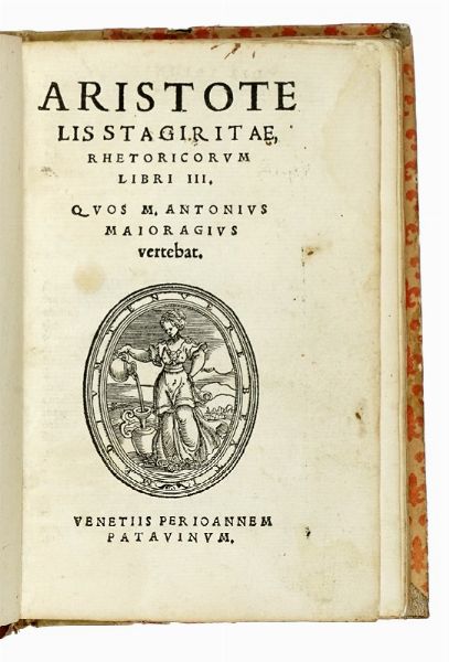 ARISTOTELES : Rhetoricorum libri III.  - Asta Libri a stampa dal XV al XIX secolo [Parte II] - Associazione Nazionale - Case d'Asta italiane