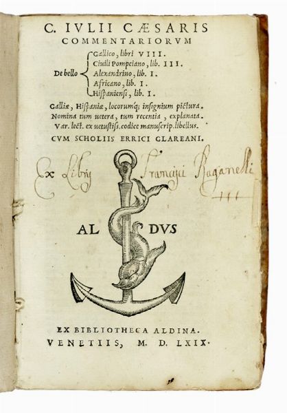GAIUS JULIUS CAESAR : Commentariorum de bello Gallico, libri VIII.  - Asta Libri a stampa dal XV al XIX secolo [Parte II] - Associazione Nazionale - Case d'Asta italiane