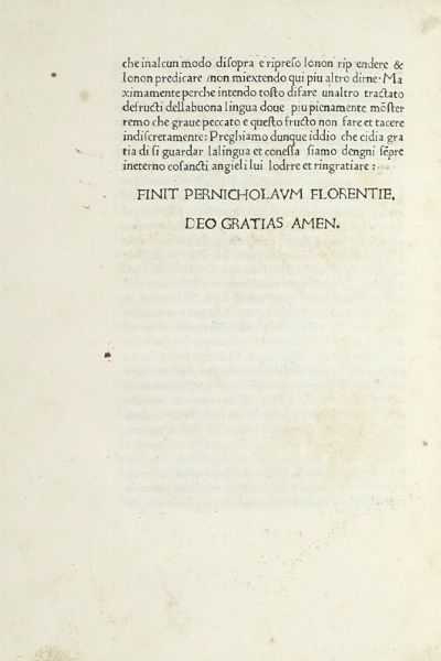 DOMENICO CAVALCA : Pungi lingua.  - Asta Libri a stampa dal XV al XIX secolo [Parte II] - Associazione Nazionale - Case d'Asta italiane