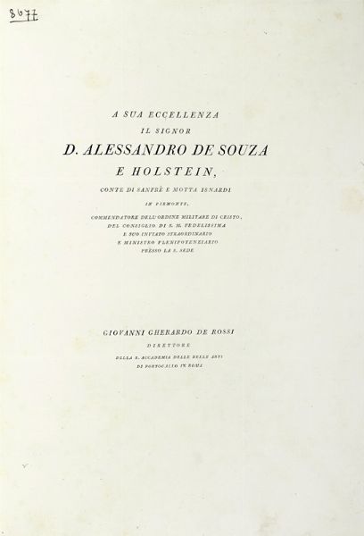 GIOVANNI GHERARDO DE ROSSI : Scherzi poetici e pittorici.  - Asta Libri a stampa dal XV al XIX secolo [Parte II] - Associazione Nazionale - Case d'Asta italiane