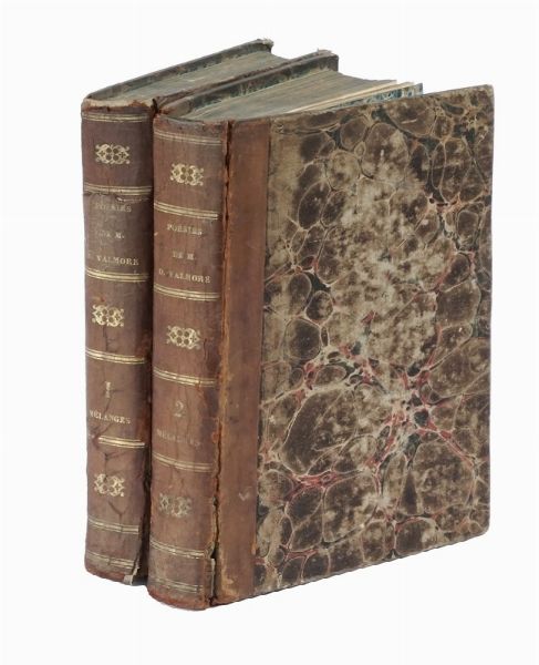 MARCELINE DESBORDES VALMORE : Poesies. Tome I (-II).  - Asta Libri a stampa dal XV al XIX secolo [Parte II] - Associazione Nazionale - Case d'Asta italiane