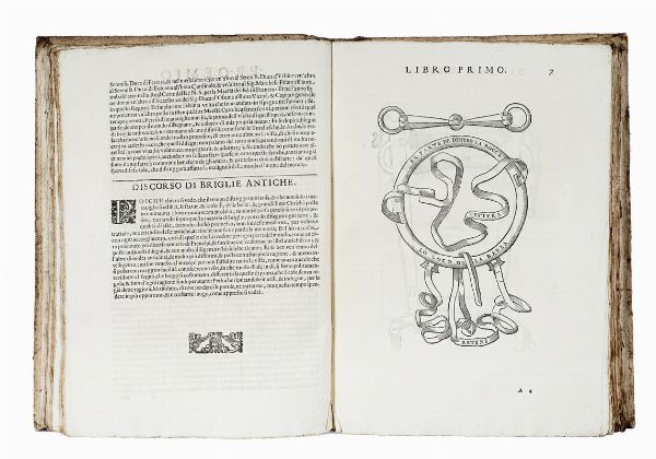 PIRRO ANTONIO FERRARO : Cavallo frenato.  - Asta Libri a stampa dal XV al XIX secolo [Parte II] - Associazione Nazionale - Case d'Asta italiane