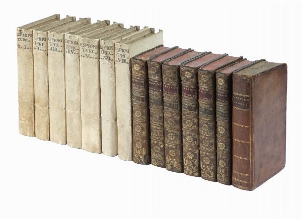 PIERRE ANGE GOUDAR : L'espion chinois, ou L'envoy secret de la cour de Pkin, pour examiner l'tat prsent de l'Europe. Tome premier (-sixieme).  - Asta Libri a stampa dal XV al XIX secolo [Parte II] - Associazione Nazionale - Case d'Asta italiane