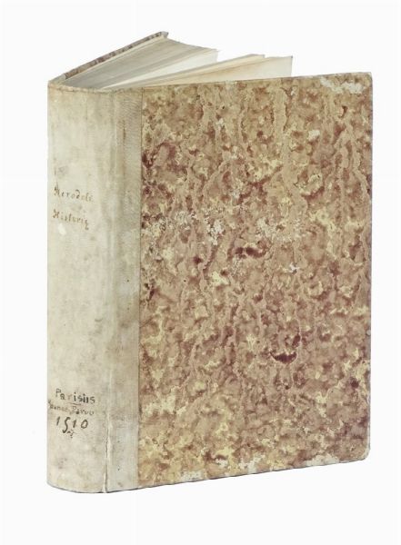 HERODOTUS HERODOTUS : Thurii historie parentis memoratissimi Novem Muse a Laurentio Valla tralate.  - Asta Libri a stampa dal XV al XIX secolo [Parte II] - Associazione Nazionale - Case d'Asta italiane
