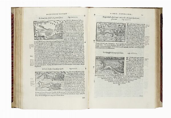 OLAUS MAGNUS : Historia delle genti et della natura delle cose settentrionali [...]descritta in XXII libri. Nuovamente tradotta in lingua Toscana. [...]. Con una tavola copiosissima delle cose piu notabili, in quella contenute.  - Asta Libri a stampa dal XV al XIX secolo [Parte II] - Associazione Nazionale - Case d'Asta italiane