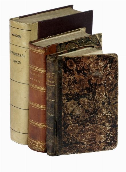 ALESSANDRO MANZONI : I Promessi Sposi con illustrazioni tratte dalla storia lombarda di Cesare Cant.  - Asta Libri a stampa dal XV al XIX secolo [Parte II] - Associazione Nazionale - Case d'Asta italiane