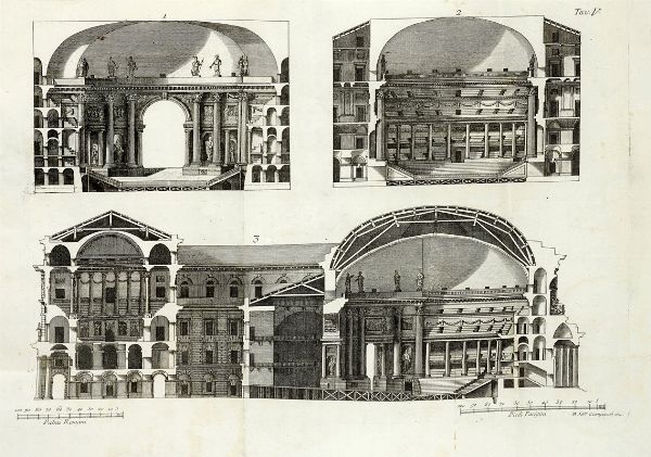 FRANCESCO MILIZIA : Del teatro.  - Asta Libri a stampa dal XV al XIX secolo [Parte II] - Associazione Nazionale - Case d'Asta italiane