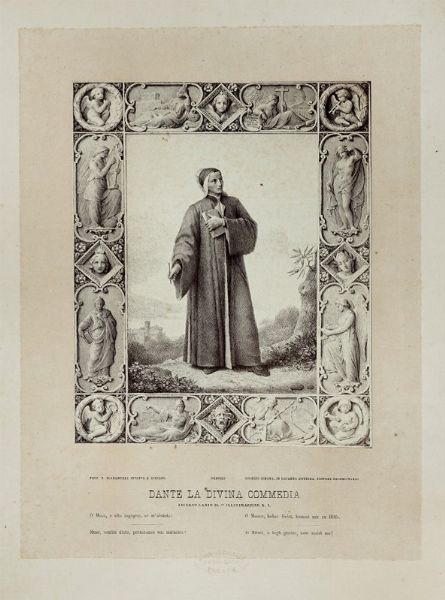 FRANCESCO SCARAMUZZA : Raccolta di illustrazioni per la Divina Commedia.  - Asta Libri a stampa dal XV al XIX secolo [Parte II] - Associazione Nazionale - Case d'Asta italiane