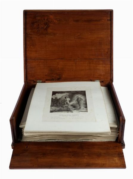 FRANCESCO SCARAMUZZA : Raccolta di illustrazioni per la Divina Commedia.  - Asta Libri a stampa dal XV al XIX secolo [Parte II] - Associazione Nazionale - Case d'Asta italiane