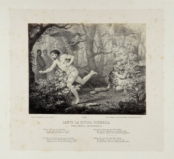 FRANCESCO SCARAMUZZA : Raccolta di illustrazioni per la Divina Commedia.  - Asta Libri a stampa dal XV al XIX secolo [Parte II] - Associazione Nazionale - Case d'Asta italiane