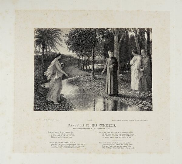 FRANCESCO SCARAMUZZA : Raccolta di illustrazioni per la Divina Commedia.  - Asta Libri a stampa dal XV al XIX secolo [Parte II] - Associazione Nazionale - Case d'Asta italiane