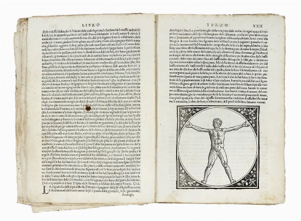 MARCUS POLLIO VITRUVIUS : Di Architettura dal vero esemplare latino nella volgar lingua tradotto: e con le figure a suoi luoghi con mira[n]do ordine insignito...  - Asta Libri a stampa dal XV al XIX secolo [Parte II] - Associazione Nazionale - Case d'Asta italiane