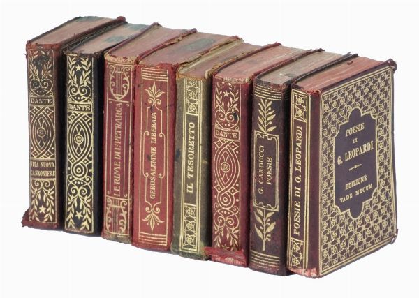 Lotto di 17 edizioni Barbera in miniatura, in legatura omogenea.  - Asta Libri a stampa dal XV al XIX secolo [Parte II] - Associazione Nazionale - Case d'Asta italiane