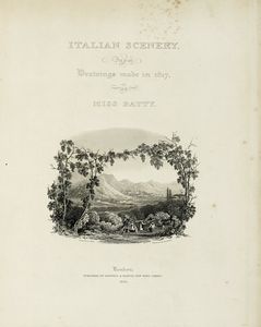 ELIZABETH FRANCES BATTY - Italian Scenery from Drawings made in 1817.