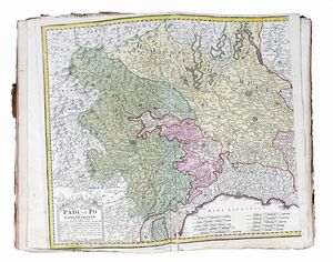 JOHANN BAPTIST HOMANN : Atlas Novus terrarum orbis imperia [...] Somannischer Atlas von Sundert Landfarten.  - Asta Libri a stampa dal XV al XIX secolo [Parte II] - Associazione Nazionale - Case d'Asta italiane