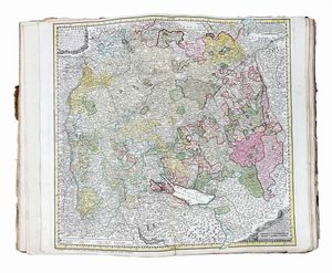 JOHANN BAPTIST HOMANN : Atlas Novus terrarum orbis imperia [...] Somannischer Atlas von Sundert Landfarten.  - Asta Libri a stampa dal XV al XIX secolo [Parte II] - Associazione Nazionale - Case d'Asta italiane