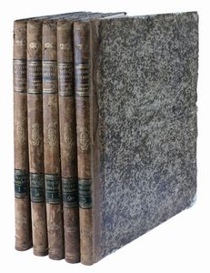 Attilio Zuccagni Orlandini : Atlante geografico degli stati italiani delineato sopra le migliori e pi moderne mappe per servire di corredo alla Corografia fisica storica e statistica dell'Italia. Volume I (-II).  - Asta Libri a stampa dal XV al XIX secolo [Parte II] - Associazione Nazionale - Case d'Asta italiane