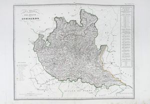 Attilio Zuccagni Orlandini : Atlante geografico degli stati italiani delineato sopra le migliori e pi moderne mappe per servire di corredo alla Corografia fisica storica e statistica dell'Italia. Volume I (-II).  - Asta Libri a stampa dal XV al XIX secolo [Parte II] - Associazione Nazionale - Case d'Asta italiane