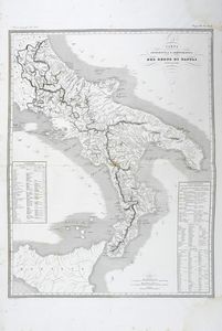 Attilio Zuccagni Orlandini : Atlante geografico degli stati italiani delineato sopra le migliori e pi moderne mappe per servire di corredo alla Corografia fisica storica e statistica dell'Italia. Volume I (-II).  - Asta Libri a stampa dal XV al XIX secolo [Parte II] - Associazione Nazionale - Case d'Asta italiane