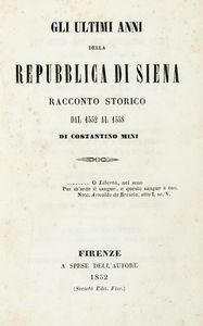 Lorenzo Pignotti : Storia della Toscana sino al Principato con diversi saggi sulle scienze lettere e arti [...] Tomo primo (-duodecimo).  - Asta Libri a stampa dal XV al XIX secolo [Parte II] - Associazione Nazionale - Case d'Asta italiane