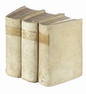 Roma antica, e moderna o sia Nuova descrizione di tutti gl'edificj antichi, e moderni, tanto sagri, quanto profani della citt di Roma [...] Abbellita con duecento, e pi figure di rame, e con curiose notizie istoriche [...] Tomo primo (-terzo).  - Asta Libri a stampa dal XV al XIX secolo [Parte II] - Associazione Nazionale - Case d'Asta italiane