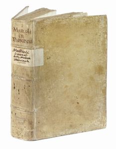 PIETRO ANDREA MATTIOLI : I discorsi [...] ne i sei libri della materia medicinale di Pedacio Dioscoride Anazarbeo. Con i veri ritratti delle piante & de gli animali, nuovamente aggiuntovi dal medesimo.  - Asta Libri a stampa dal XV al XIX secolo [Parte II] - Associazione Nazionale - Case d'Asta italiane