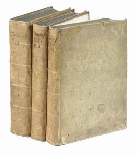 JOSEPH TOURNEFORT (DE) PITTON : Institutiones rei herbariae. Editio tertia. Appendicibus aucta ab Antonio De Jussieu [...] Tomus primo [-tertio].  - Asta Libri a stampa dal XV al XIX secolo [Parte II] - Associazione Nazionale - Case d'Asta italiane