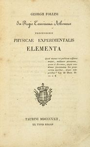 Lotto composto di 9 opere di fisica.  - Asta Libri a stampa dal XV al XIX secolo [Parte II] - Associazione Nazionale - Case d'Asta italiane